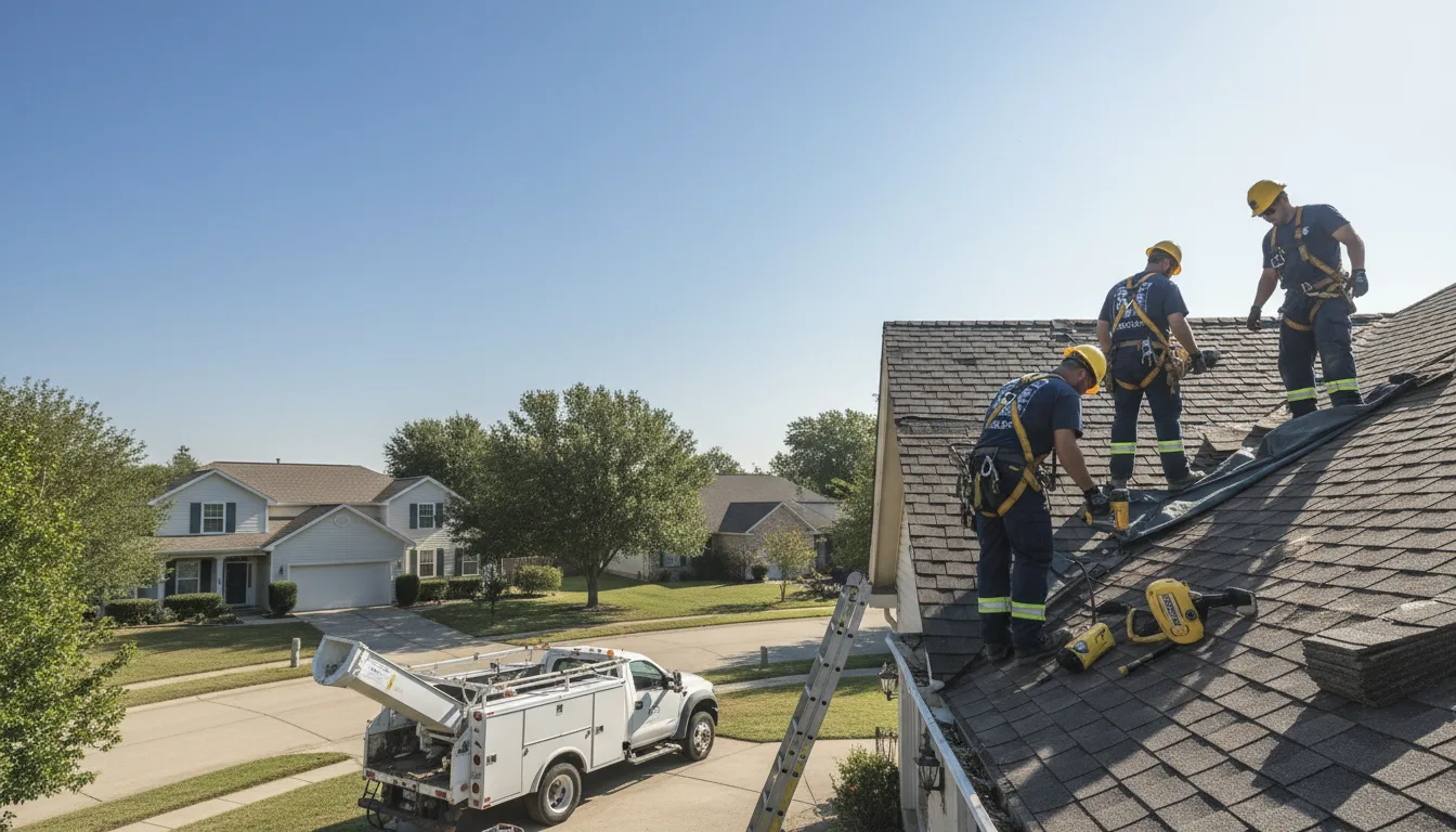Wind Damage Roof Repair in Huntingdon Valley, PA